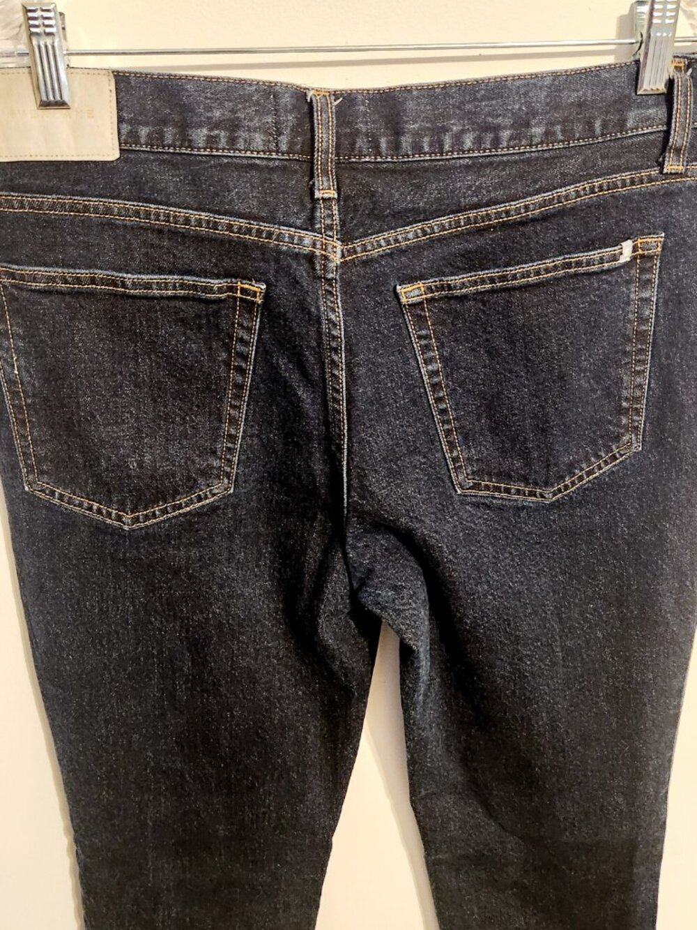 Everlane | Men's Dark Blue Wash Slim Fit Organic Cotton Jeans (Size 33 x 32) - Picture 10 of 14